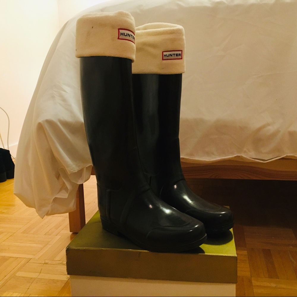 Brown Hunter Boots (Gloss Finish)